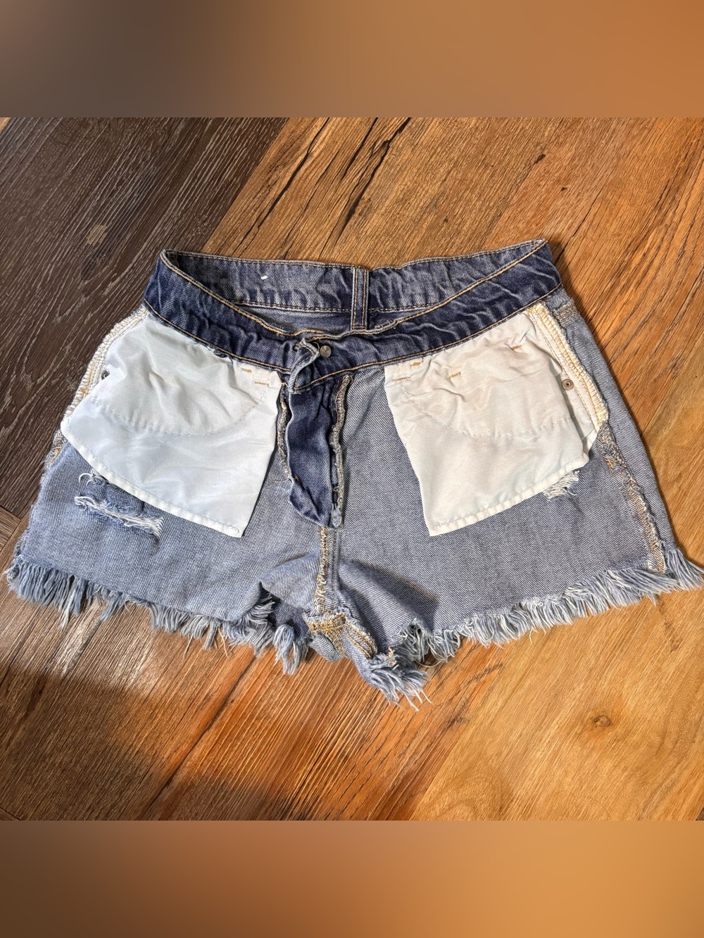 Rue21 Light Blue Distressed Denim Cutoff Shorts - Picture 6 of 6